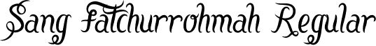 Sang Fatchurrohmah Regular font - fatchu.ttf