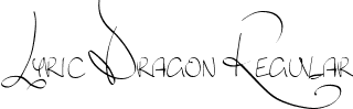 Lyric Dragon Regular font - Lyric Dragon Regular.ttf