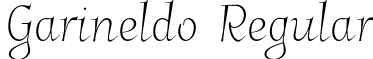 Garineldo Regular font - Garineldo.otf