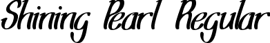 Shining Pearl Regular font - shining pearl.ttf