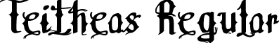 Teitheas Regular font - Teitheas.ttf