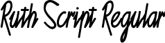 Ruth Script Regular font - ruthscr.ttf