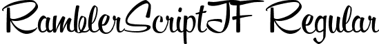 RamblerScriptJF Regular font - design.jasonwalcott.Rambler Script JF.ttf