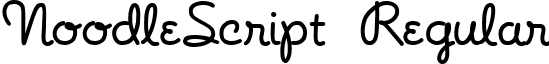 NoodleScript Regular font - NoodleScript.ttf