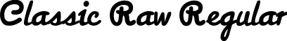 Classic Raw Regular font - ClassicRaw.ttf