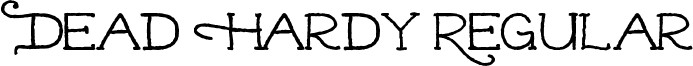 Dead Hardy Regular font - deadhardy.ttf