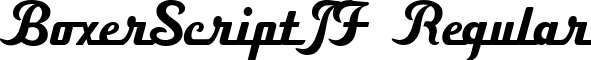 BoxerScriptJF Regular font - design.jasonwalcott.Boxer Script JF.ttf