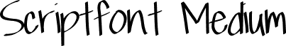 Scriptfont Medium font - scriptfont.ttf