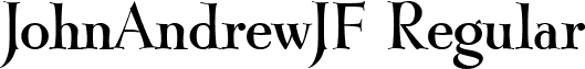 JohnAndrewJF Regular font - design.jasonwalcott.JohnAndrewJF.ttf