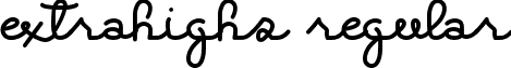 ExtraHighs Regular font - ExtraHighs.ttf