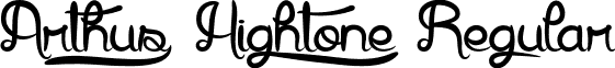 Arthus1 Hig6htone Regular font - Arthus1 Hig6htone.ttf