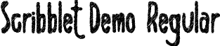 Scribblet Demo Regular font - Scribblet Demo.ttf