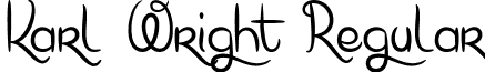 Karl Wright Regular font - Karl Wright.ttf