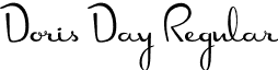 Doris Day Regular font - DorisDay.otf