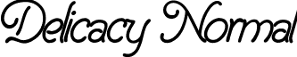 Delicacy Normal font - Delicacy- PERSONAL USE ONLY.ttf