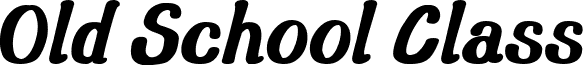 Old School Class font - OldSchoolClass 3001.ttf