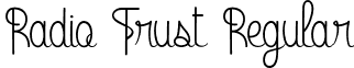 Radio Trust Regular font - Radio Trust.ttf