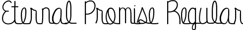 Eternal Promise Regular font - Eternal Promise.ttf