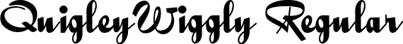 QuigleyWiggly Regular font - QUIGLEYW.ttf