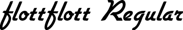 flottflott Regular font - Flottflott.ttf