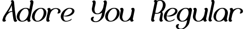 Adore You Regular font - Adore You.ttf