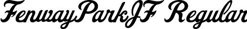 FenwayParkJF Regular font - design.jasonwalcott.Fenway Park JF.ttf