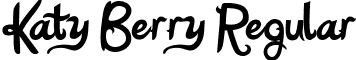 Katy Berry Regular font - kberry.ttf