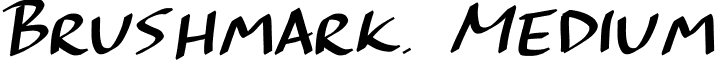 Brushmark. Medium font - Brushmark.ttf