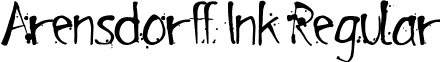 Arensdorff Ink Regular font - Arensdorff_Ink.otf