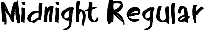 Midnight Regular font - Midnight-Regular.ttf