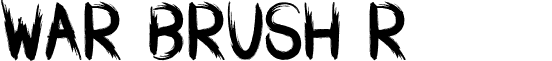 WAR BRUSH Regular font - WARBRUSH.ttf