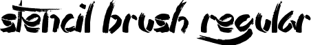 Stencil Brush Regular font - Stencil Brush.ttf