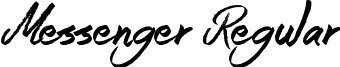 Messenger Regular font - Messenger.ttf