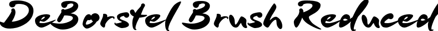 DeBorstel Brush Reduced font - DeBorstel Brush-Reduced.ttf