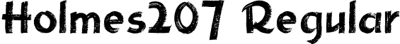 Holmes207 Regular font - Holmes207.ttf