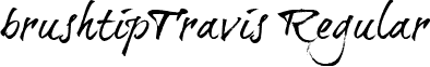 brushtipTravis Regular font - BTTTRIAL.ttf