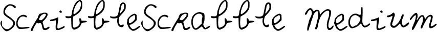 ScribbleScrabble Medium font - Scribble_Scrabble.ttf