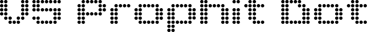 V5 Prophit Dot font - V5PRD___.TTF