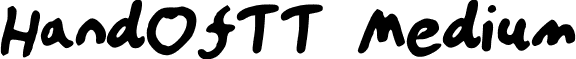 HandOfTT Medium font - Hand Of TT.ttf