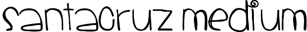 SantaCruz Medium font - SantaCruz.ttf