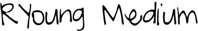 RYoung Medium font - RYoung.ttf