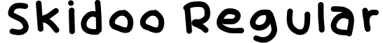 Skidoo Regular font - SkidooMedium_RH.ttf