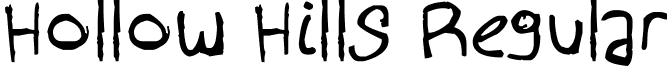 Hollow Hills Regular font - Hollow Hills.ttf