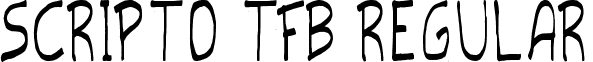 scripto tfb Regular font - scripto tfb.ttf