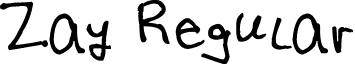 Zay Regular font - Zay.ttf