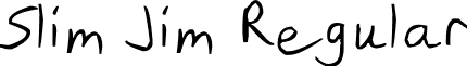 Slim Jim Regular font - Slim Jim.ttf