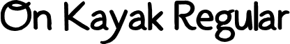 On Kayak Regular font - On Kayak 2.otf