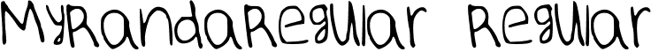 MyRandaRegular Regular font - MyRandaRegular.ttf