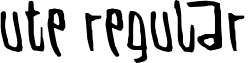 Ute Regular font - Ute-Regular.ttf