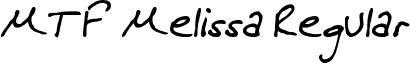 MTF Melissa Regular font - MTF Melissa.ttf